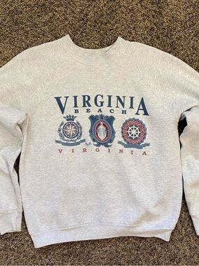 VTG 90s VIRGINIA BEACH CREWNECK SWEATSHIRT